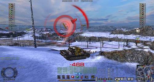 Информативный индикатор урона для World of Tanks 0.8.6